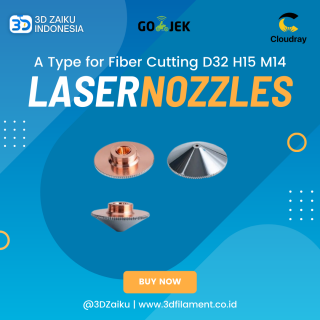 Raytools Fiber Cutting Nozzle A Type for Fiber Cutting D32 H15 M14 - Caliber 1.0 mm